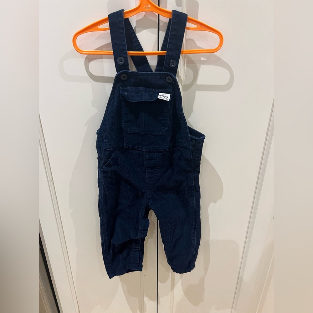 Carters 24m corduroy Navy Blue Overalls